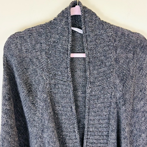 Soft Surroundings Brown Heather Cotton Cape Marled Single Button Cardigan (S/M) - Picture 3 of 15